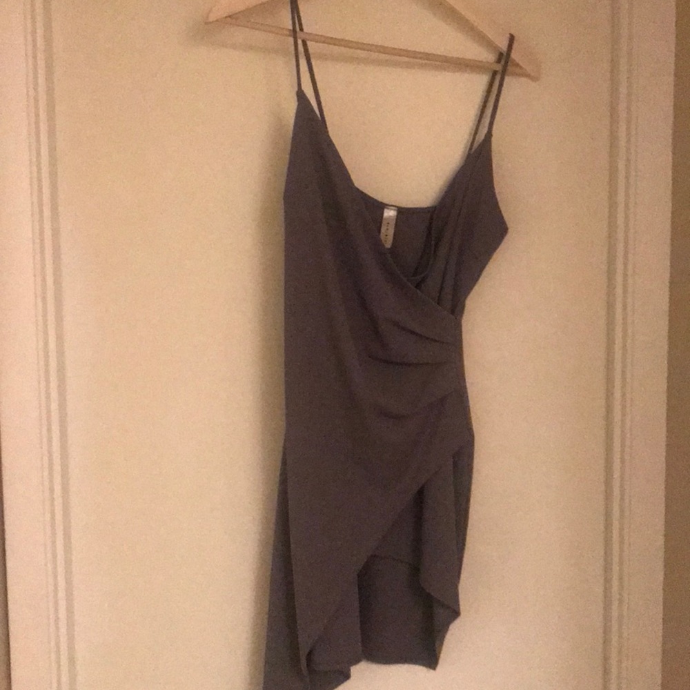 Purple mini dress
